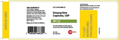 Label-image-30ct-bottle (31650 1022 Doxycycline 40mg Capsule 30ct Label Mayne Ol)